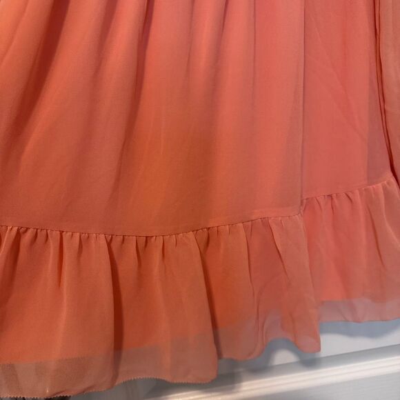 Aritzia Wilfred Tempest Smocked Chiffon Mini Dress Women’s Size Small - Picture 6 of 10